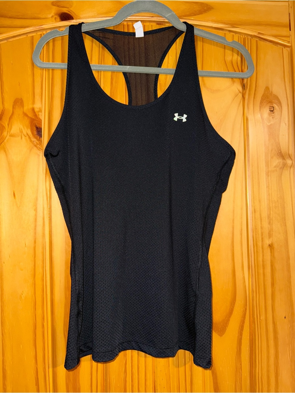 Under Armour Black Mesh Racerback Athletic Tank Top